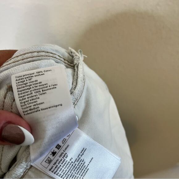 BA&SH Lady Pants Jeans Washed Out Slouchy Straight Light Wash Women’s Size 1 / S - Picture 8 of 9